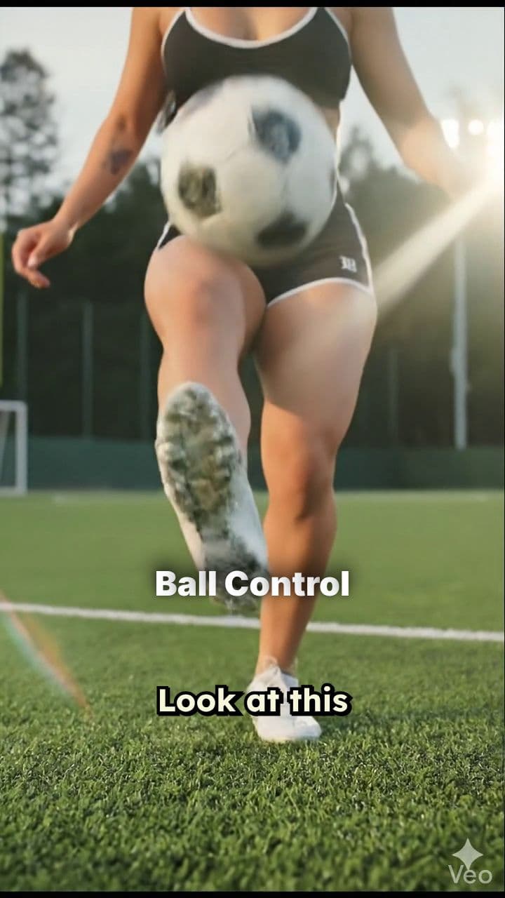 Mira este control preciso del balón