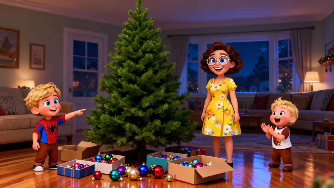 Christmas Tree Decorating Fun