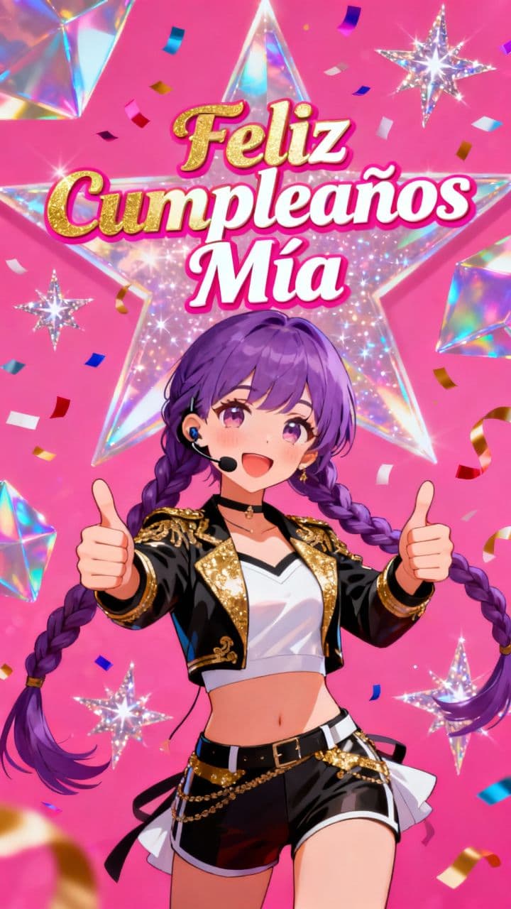 Feliz Cumpleaños Mía