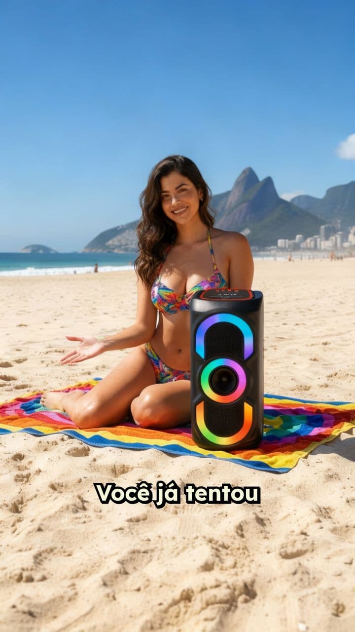 Review de Caixa de Som na Praia