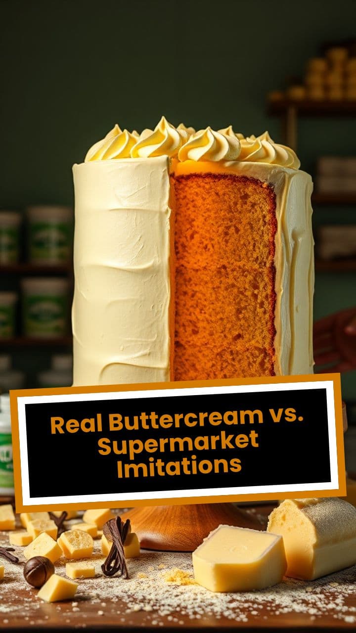 Real Buttercream vs. Supermarket Imitations