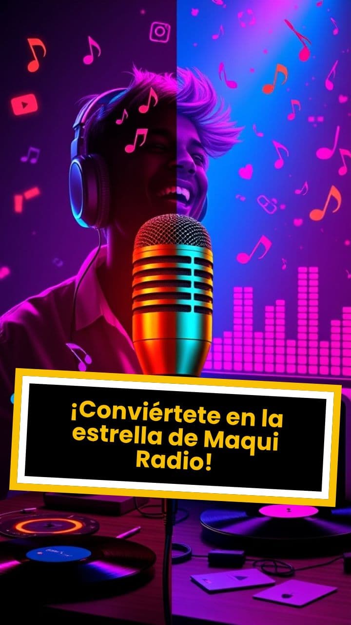 ¡Conviértete en la estrella de Maqui Radio!