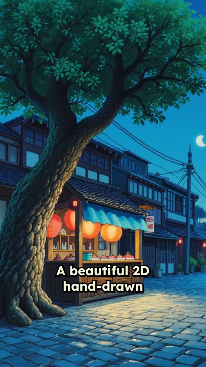 Kitten Enjoys Oden at Night