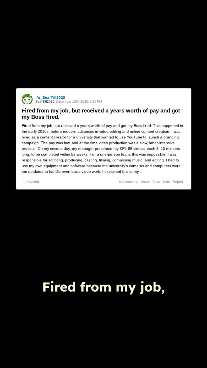 Karma in the Workplace: A Firing Story