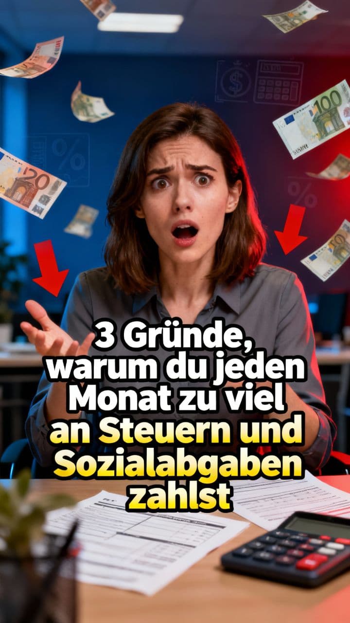 3 Gründe, warum du jeden Monat zu viel an Steuern und Sozialabgaben zahlst