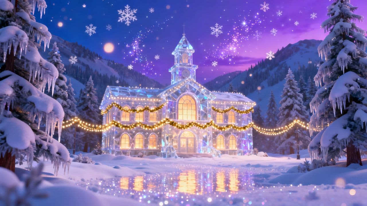 Спираль света к Новому году