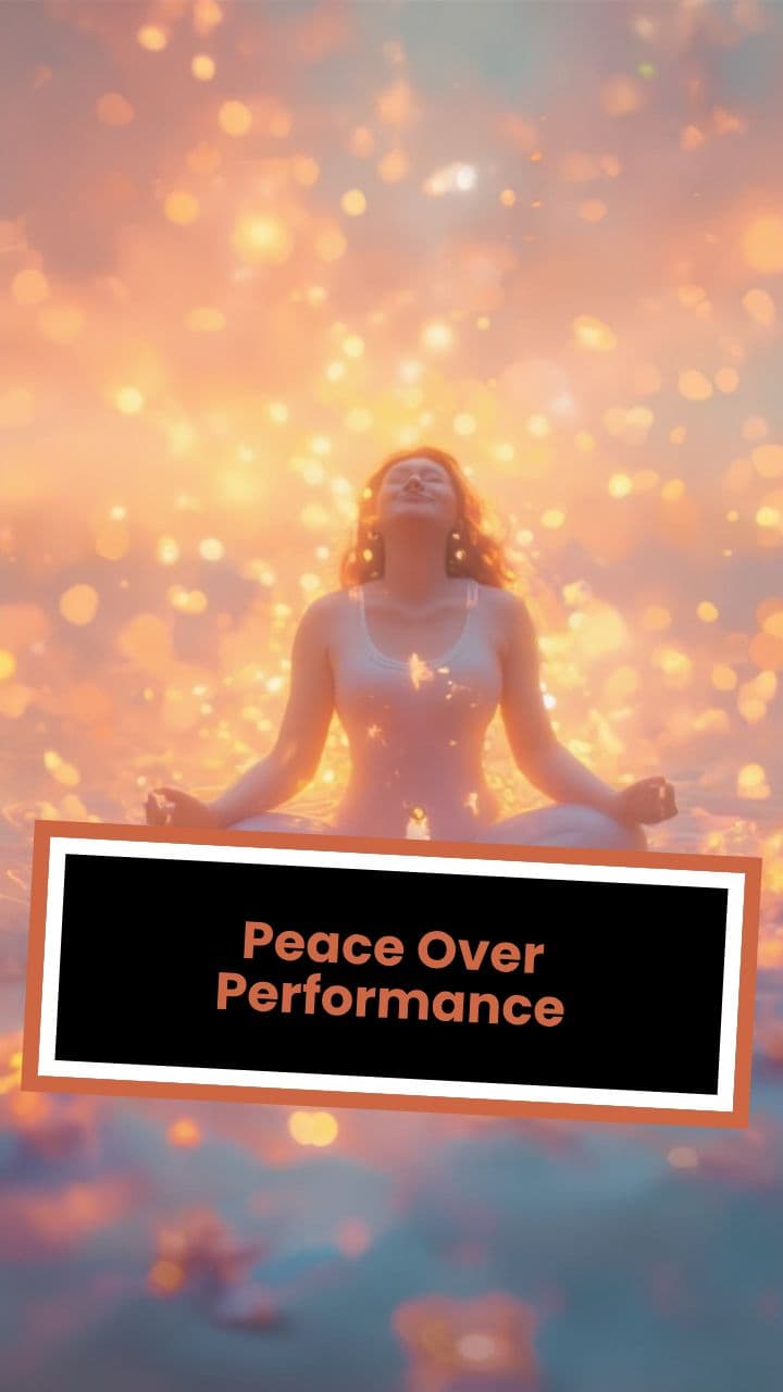 Peace Over Performance