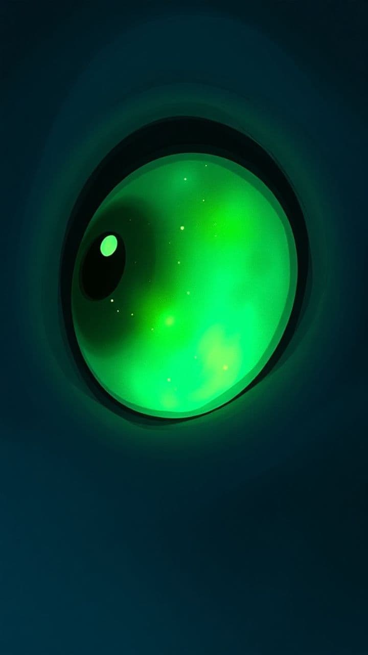 Ojos en la oscuridad al atardecer