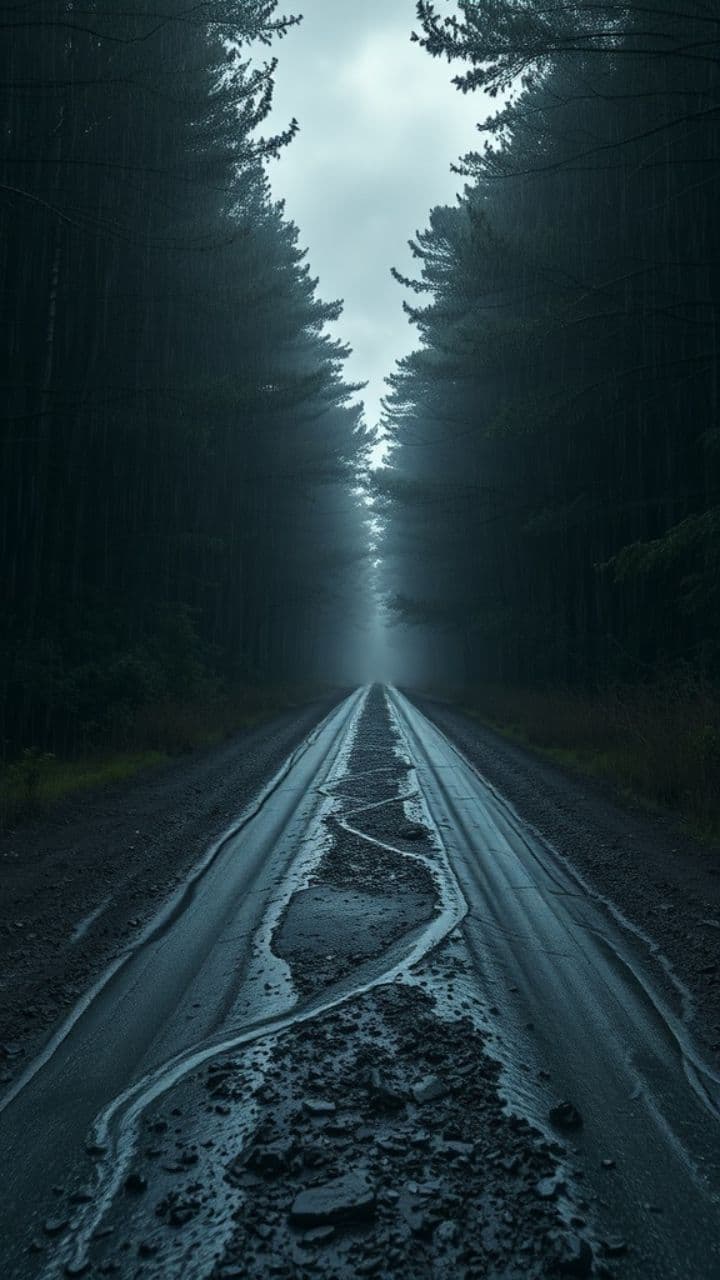 Zimny los małego pieska