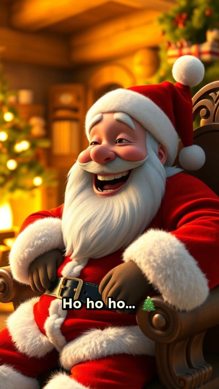 Un abrazo mágico de Santa Claus