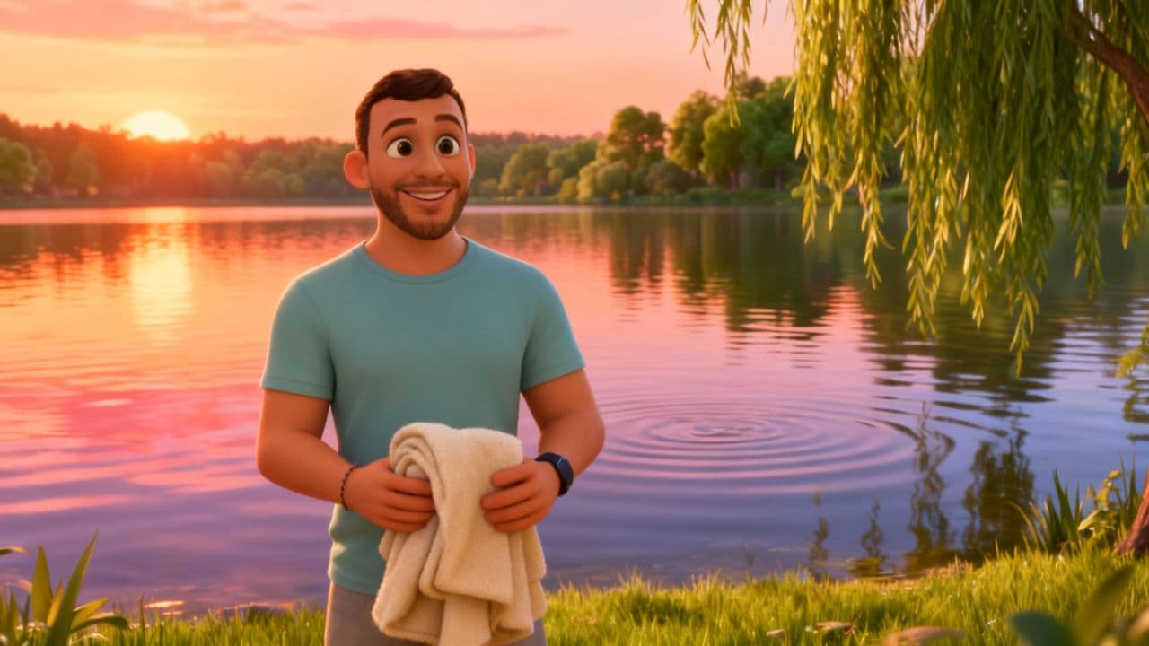 #8038 A Day by the Lake