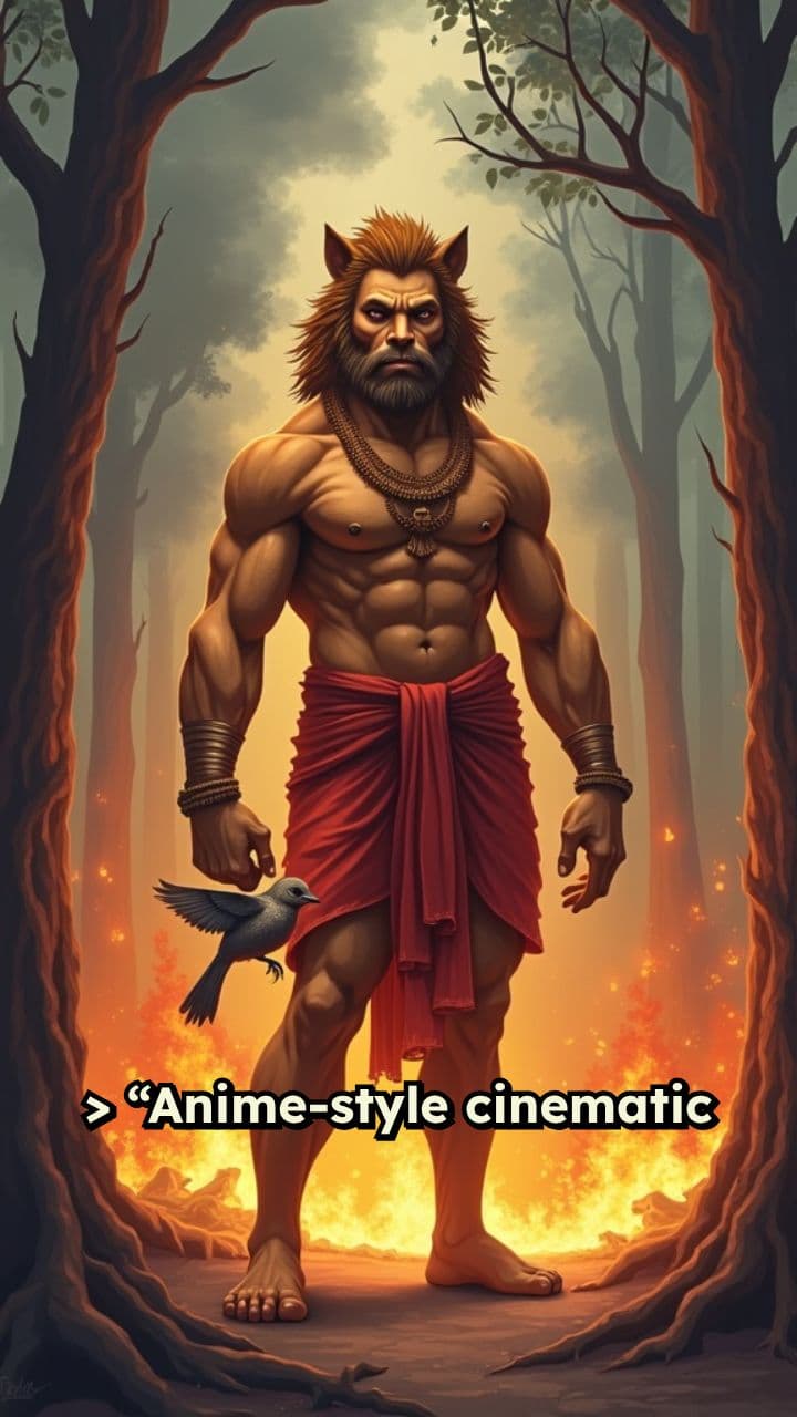 Divine Rescue in a Burning Forest