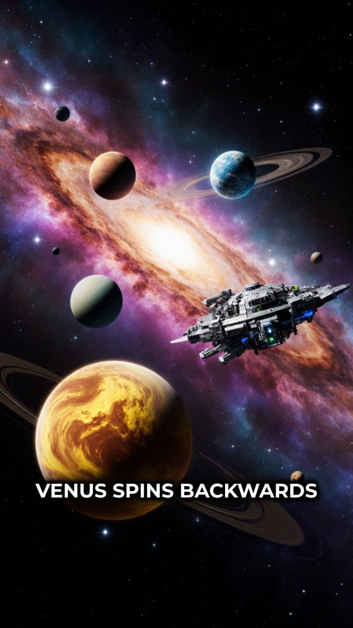 Venus: The Backward-Spinning Planet