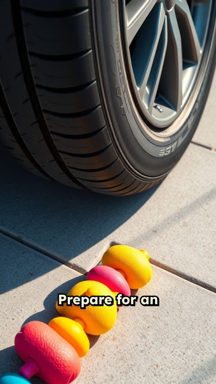 ASMR Tire Crushes Toys