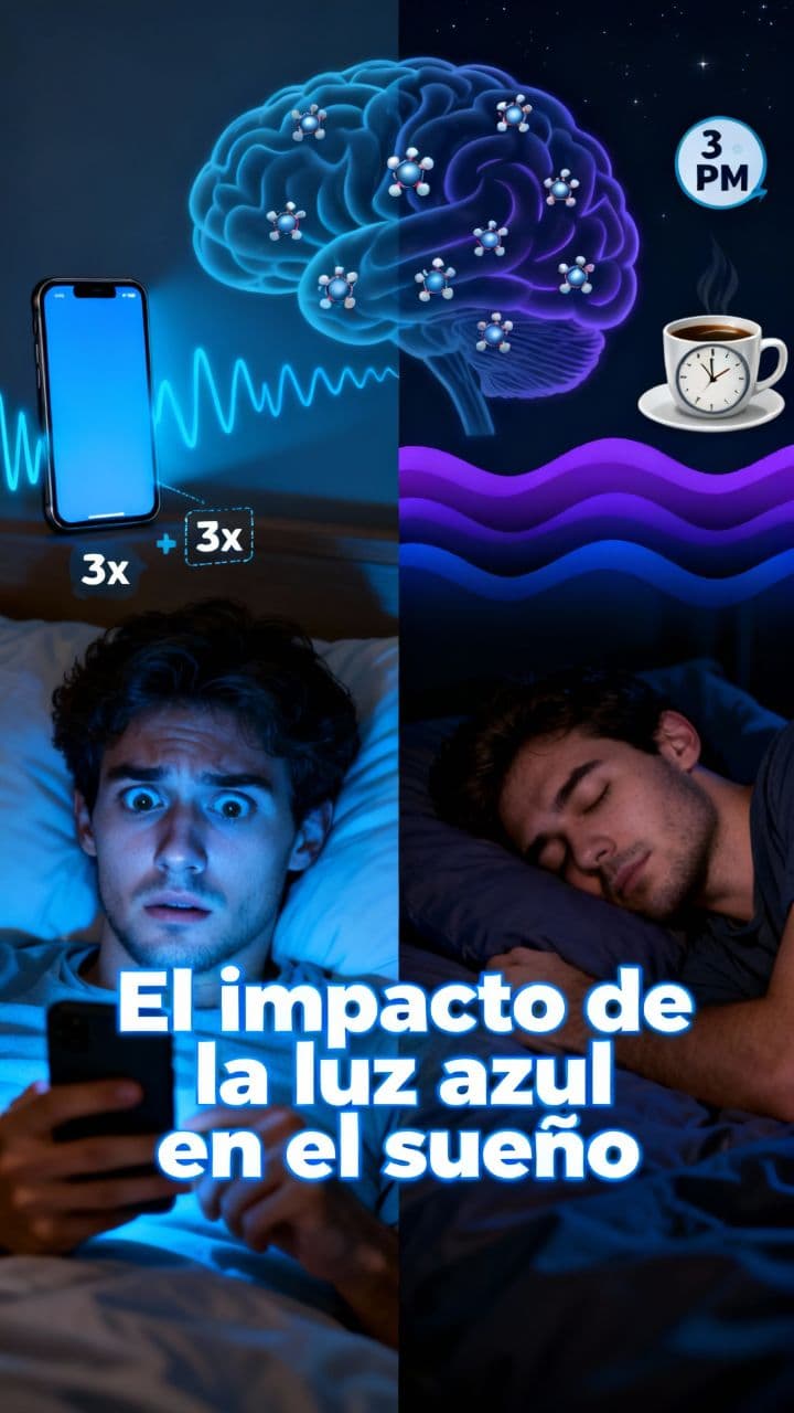 El impacto de la luz azul en el sueño