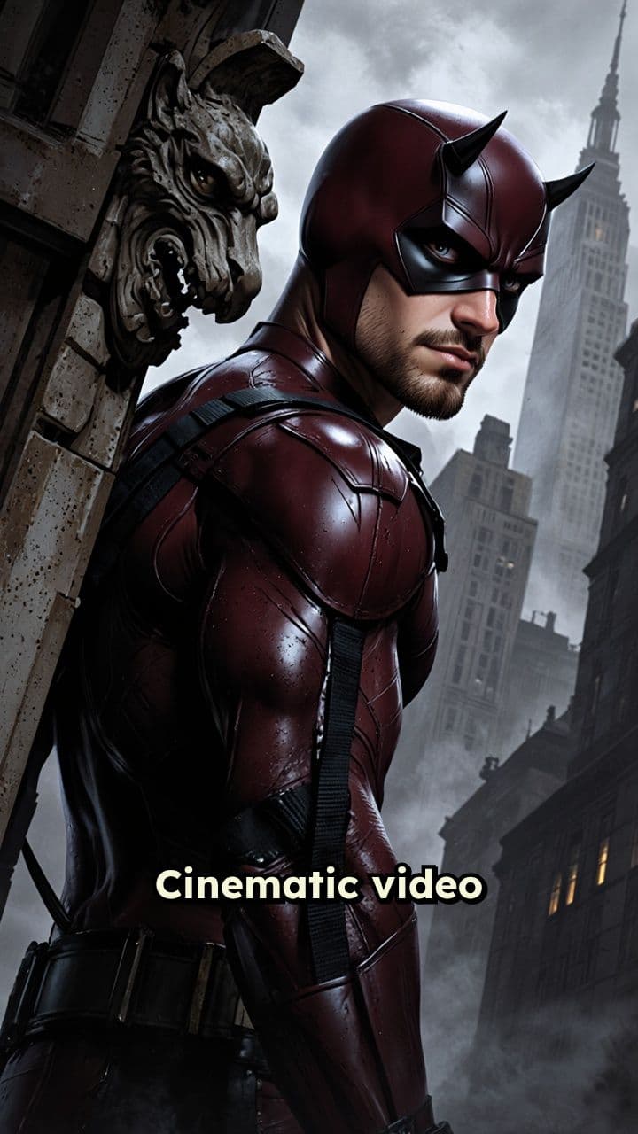 Daredevil bajo la lluvia en Hell’s Kitchen