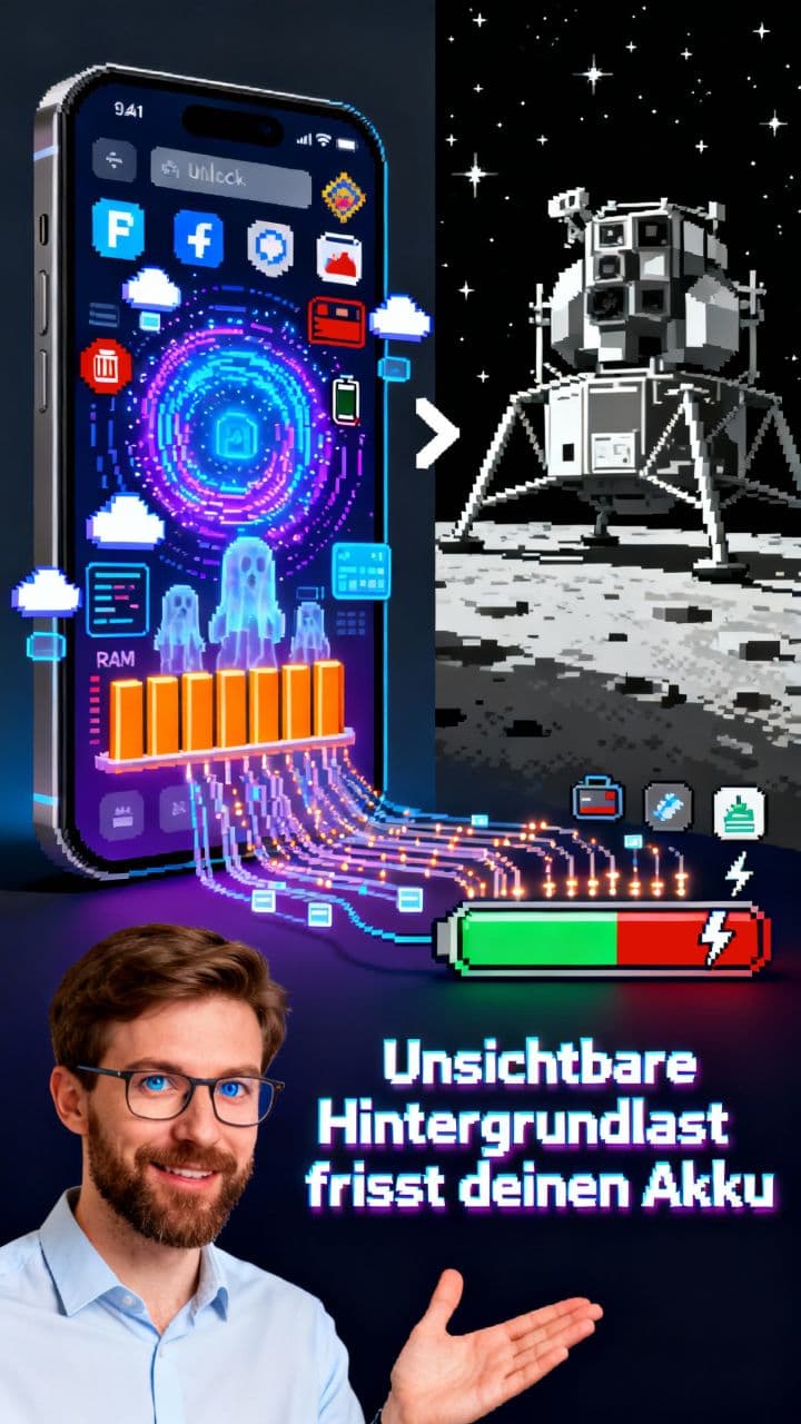 Unsichtbare Hintergrundlast frisst deinen Akku