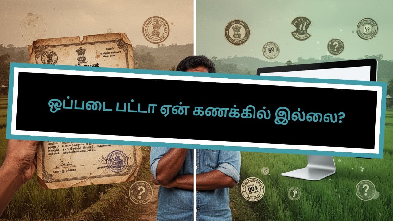 ஒப்படை பட்டா ஏன் கணக்கில் இல்லை?