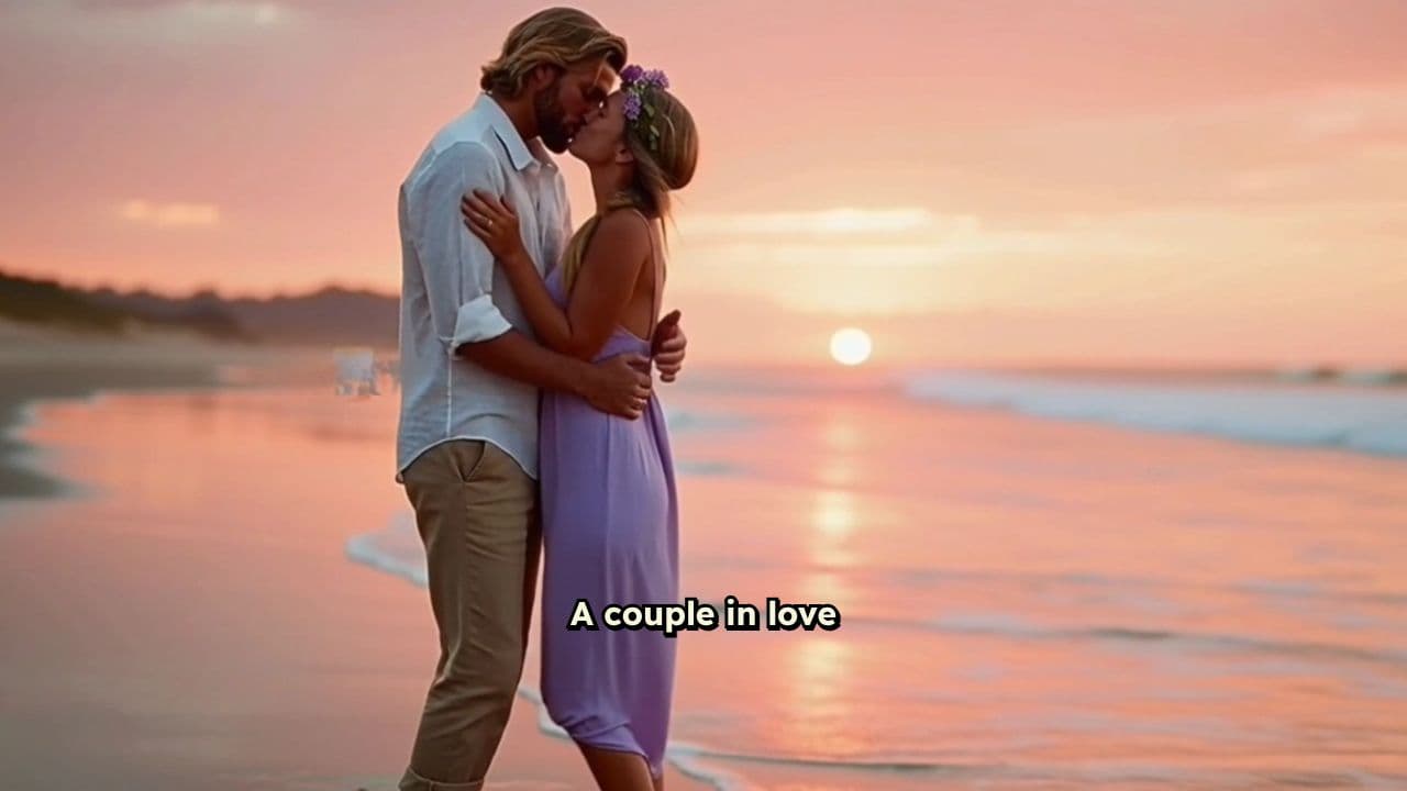 Sunset Beach Stroll for Two