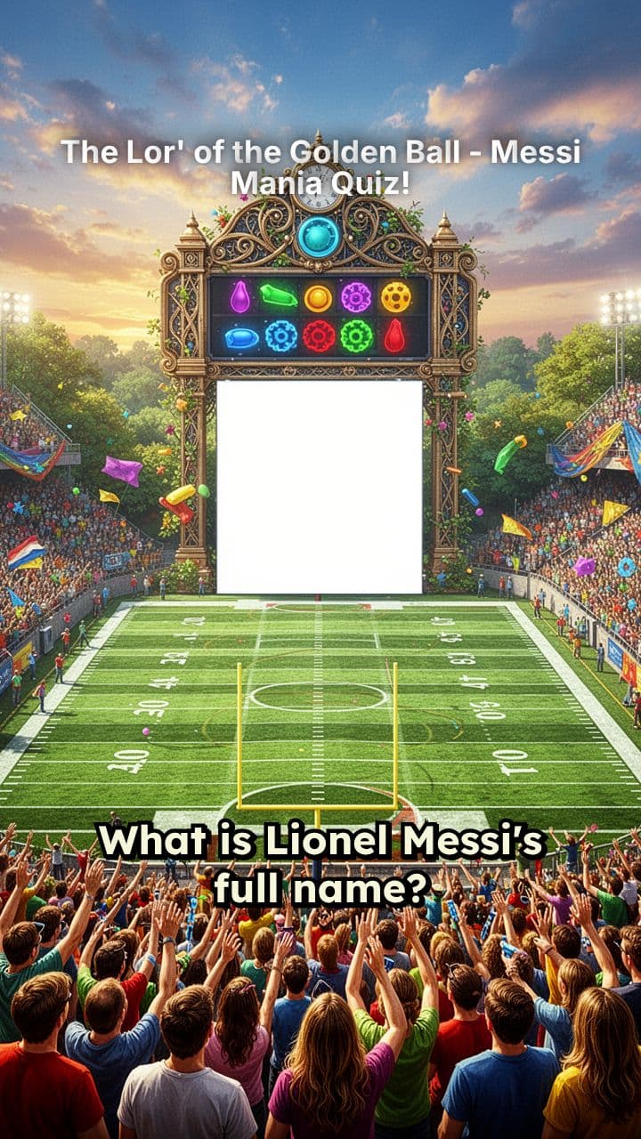 The Lor' of the Golden Ball - Messi Mania Quiz!