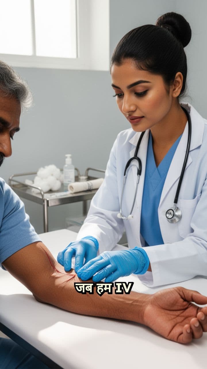 Vein बिफरकेशन पर सूई से बचाव