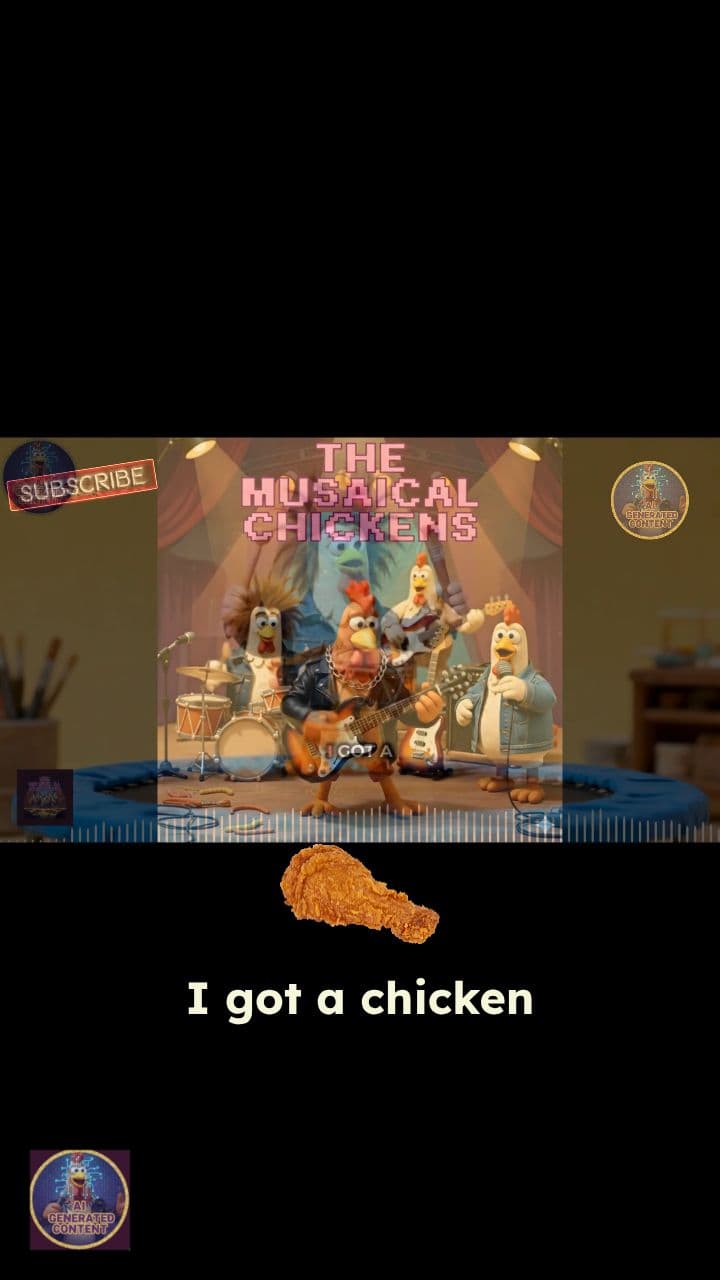 My Chicken Won't Get Off The Trampolines