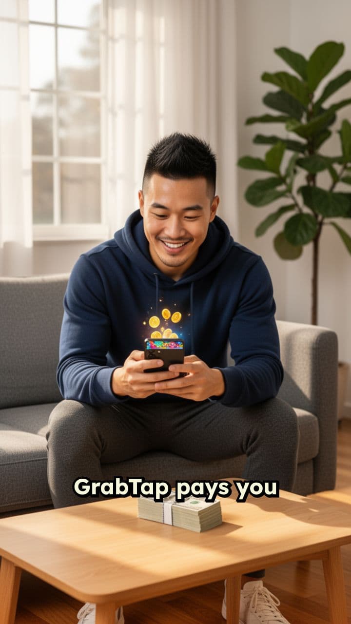 Earn Cash Playing Games with GrabTap