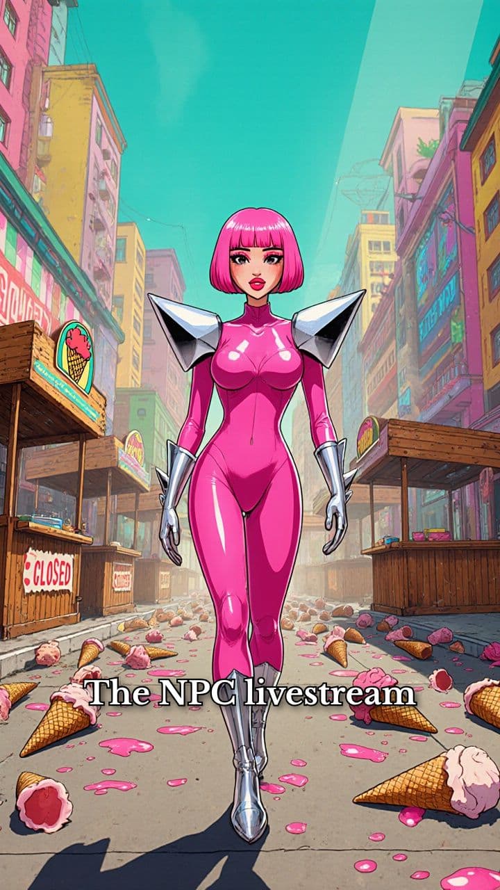 Cyberpunk Barbie’s Ice Cream NPC Spiral