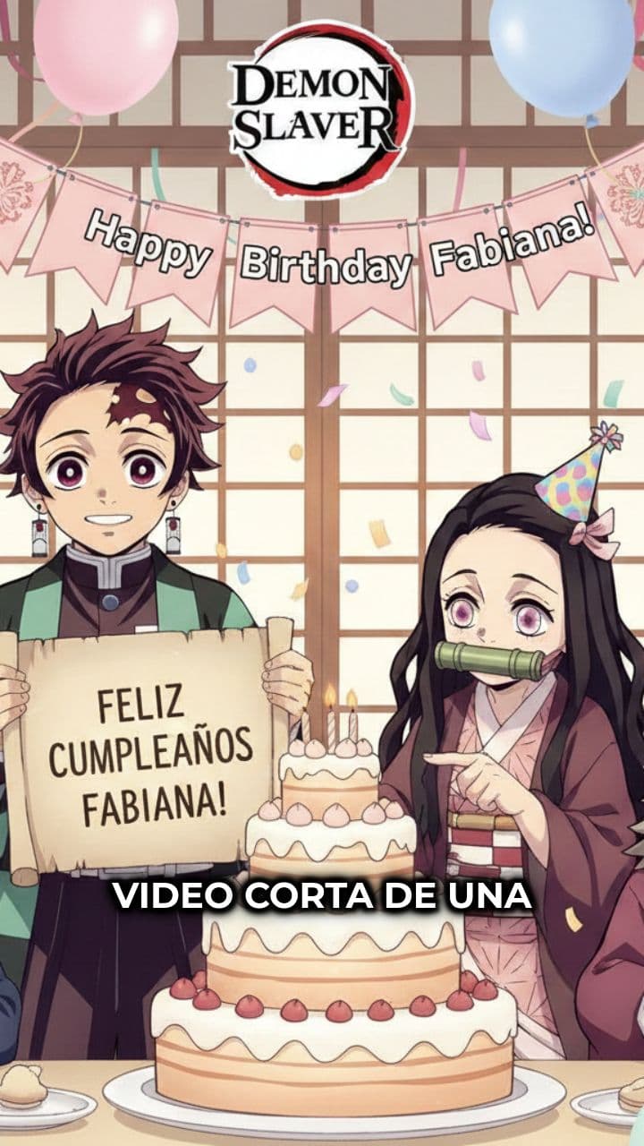 Cumpleaños feliz para Fabiana