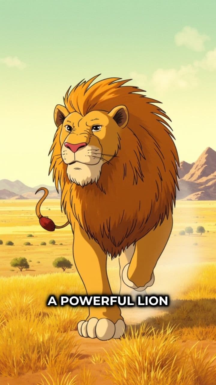 Majestic Lion at Sunset