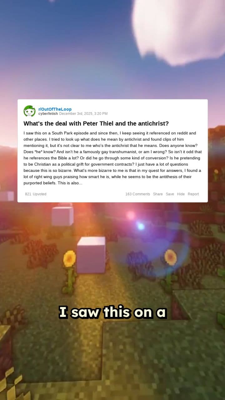 Peter Thiel and the Antichrist Concept