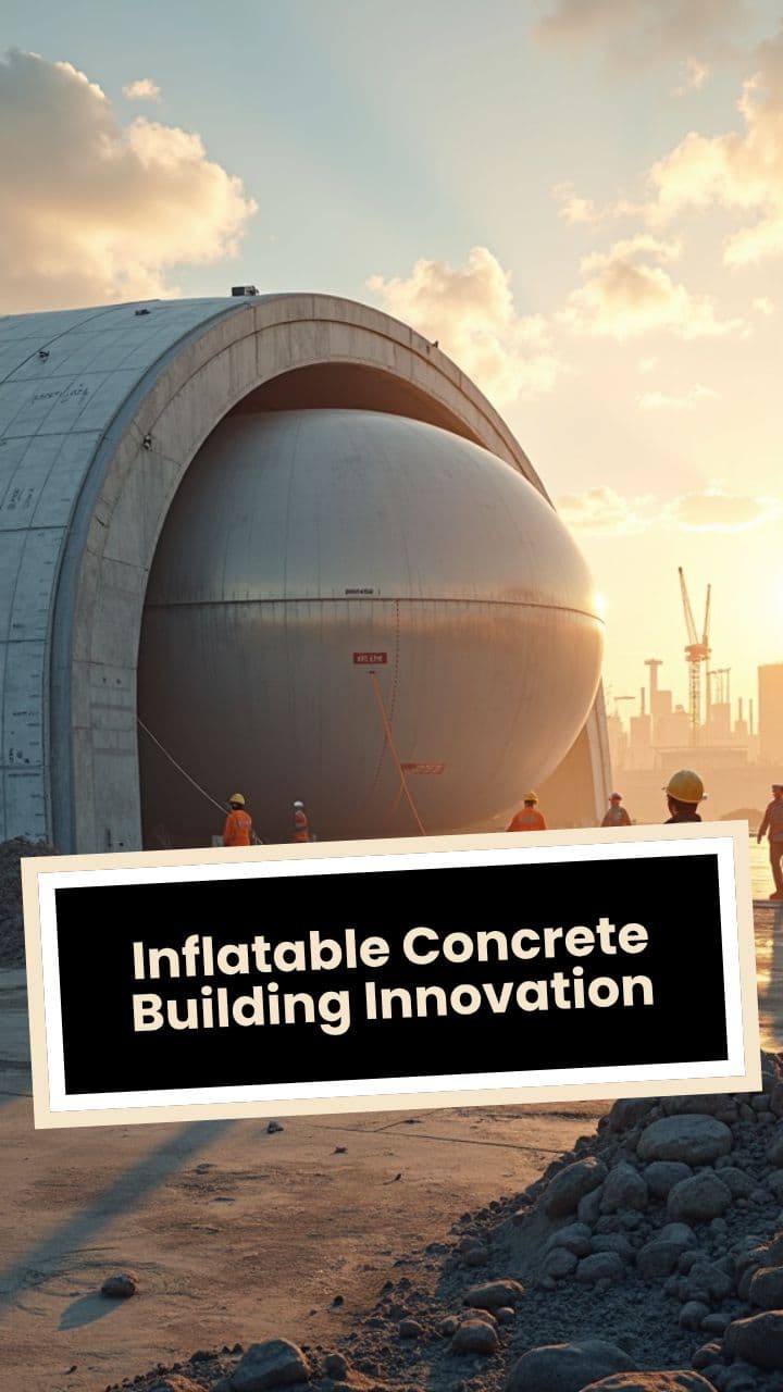 Inflatable Concrete Building Innovation