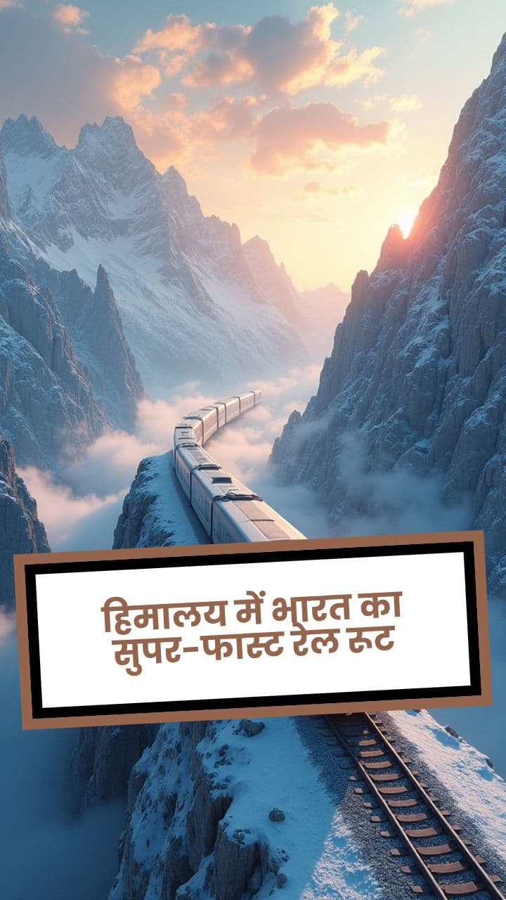 हिमालय में भारत का सुपर-फास्ट रेल रूट