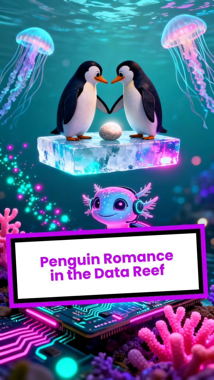 Penguin Romance in the Data Reef (duplicated)