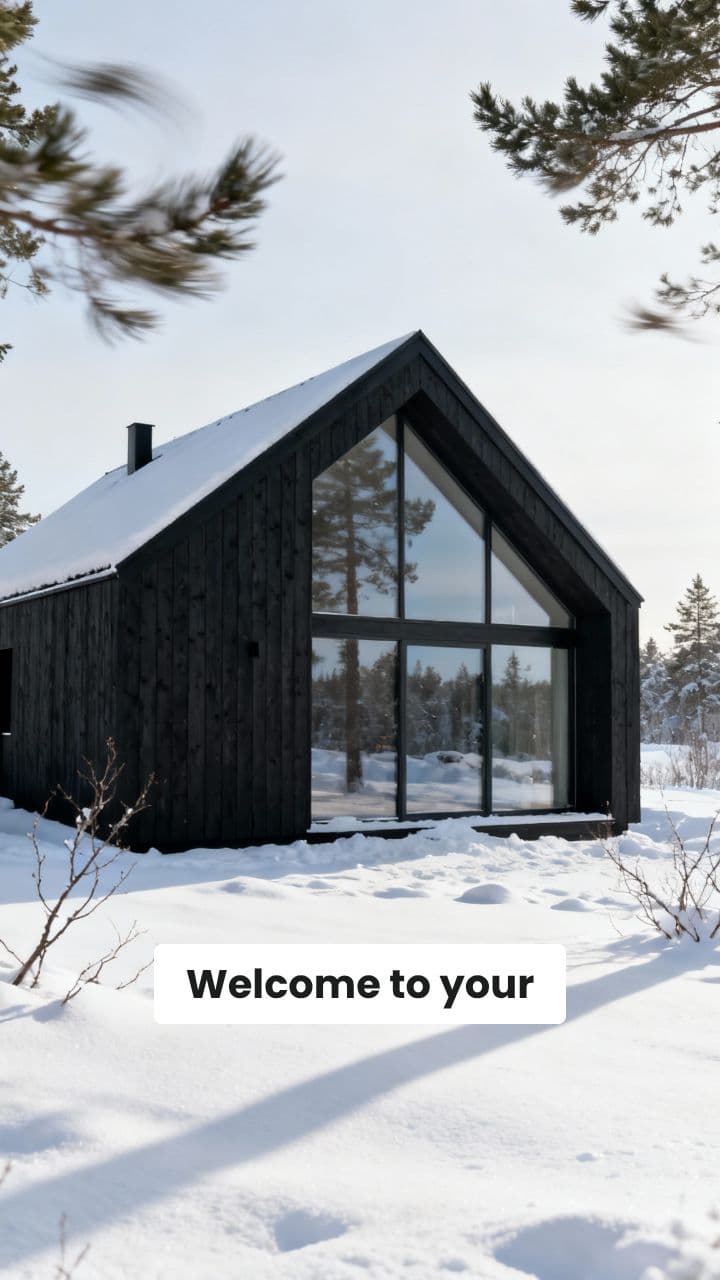 Winter Escape: Cozy Scandinavian Cabin