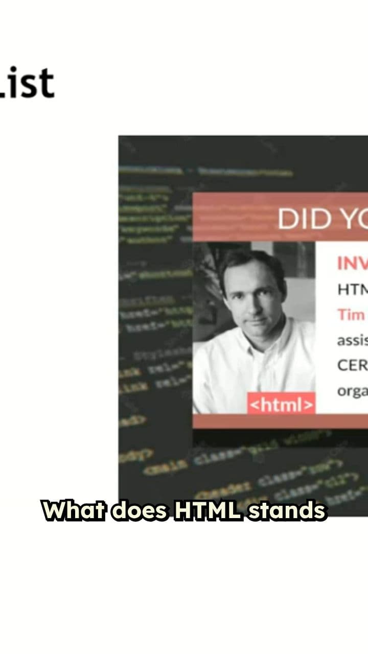 What Does HTML Stand For?