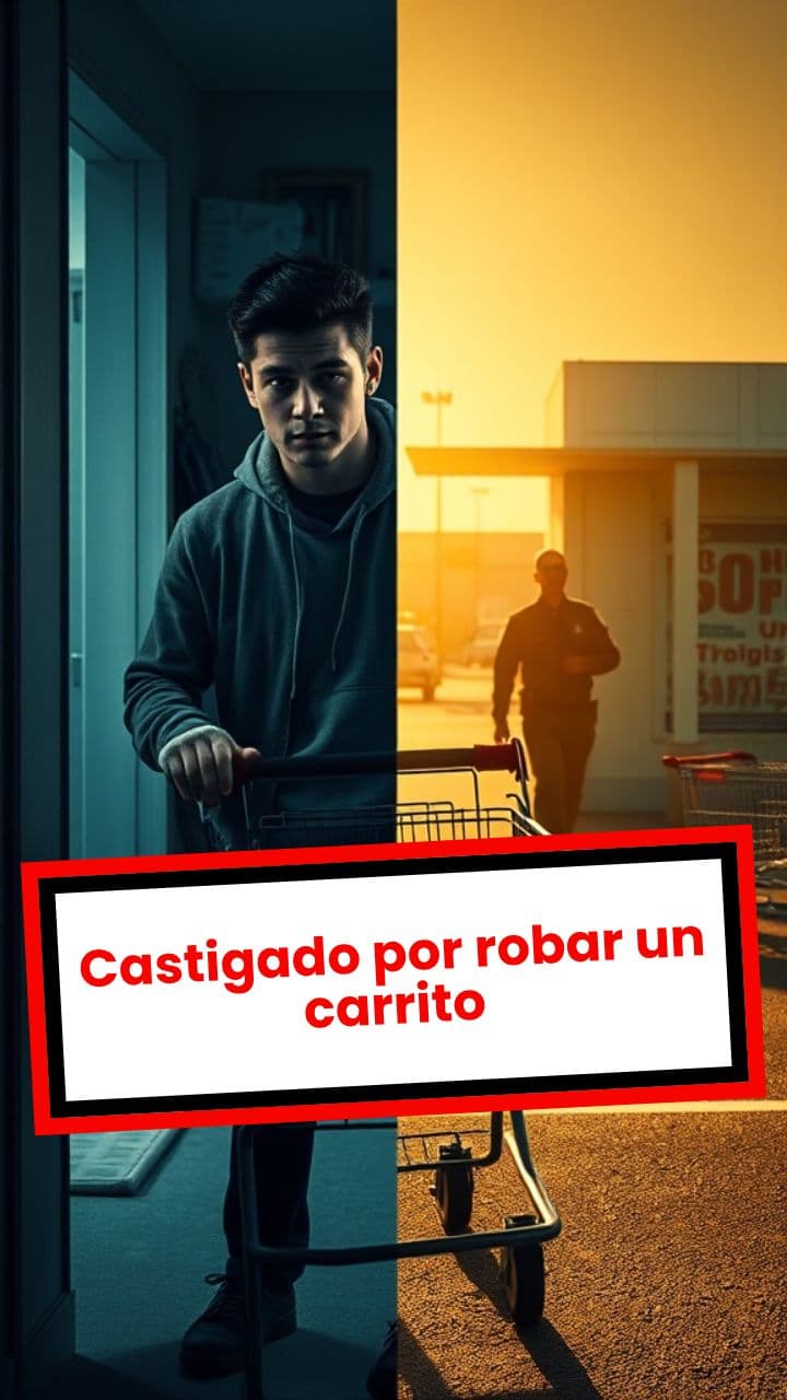 Castigado por robar un carrito
