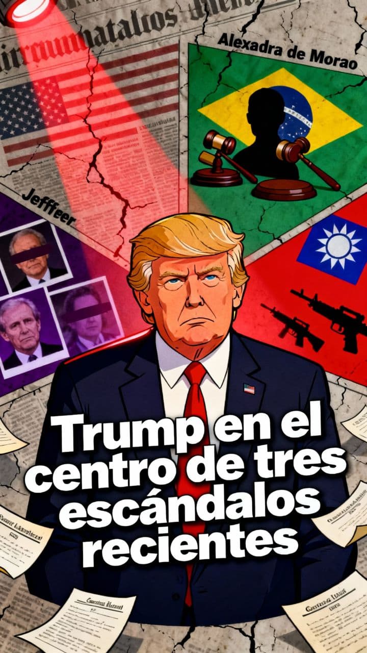 Trump en el centro de tres escándalos recientes