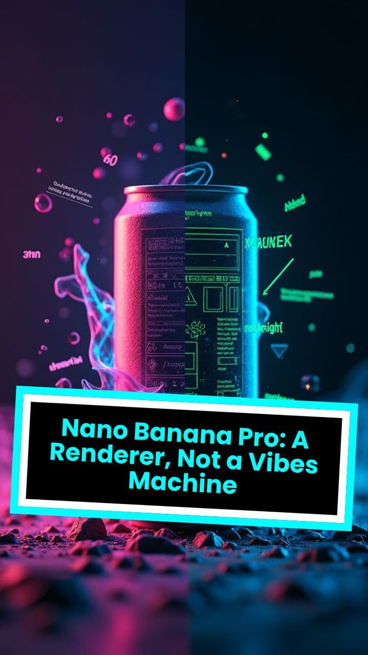 Nano Banana Pro: A Renderer, Not a Vibes Machine