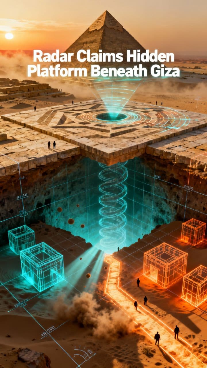 Radar Claims Hidden Platform Beneath Giza