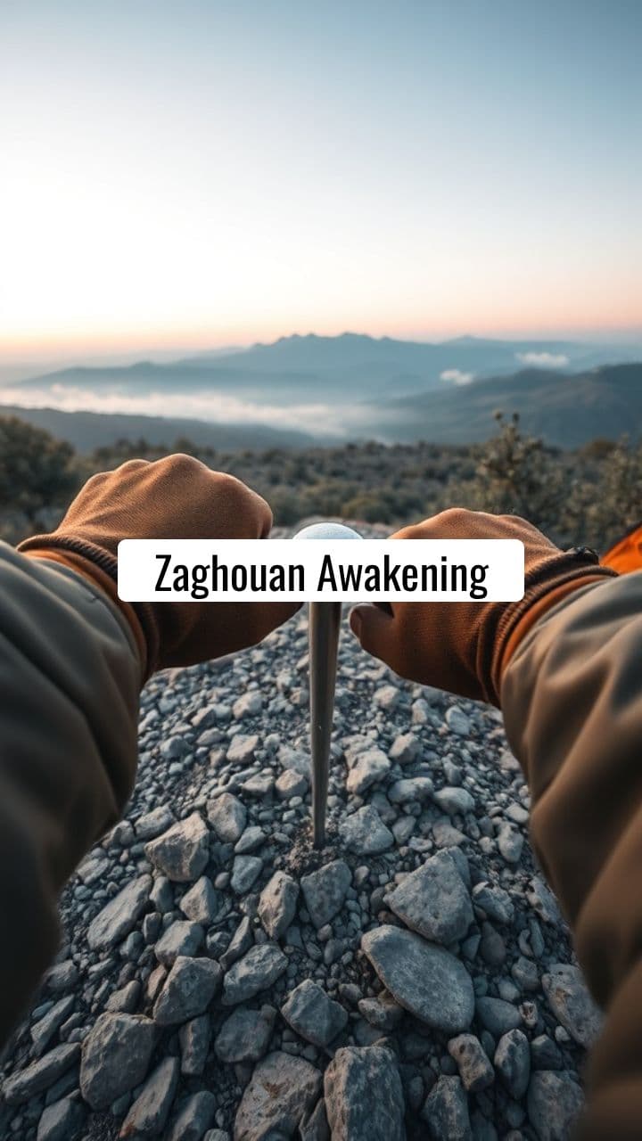 Camping in Zaghouan, Tunisia POV