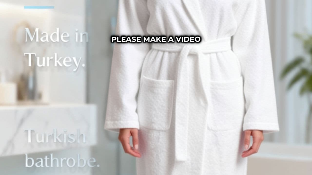 Bathrobe Girl Poses for Camera