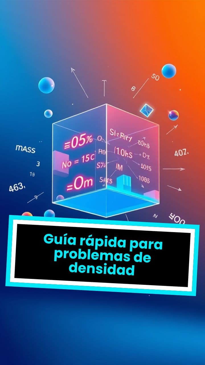 Guía rápida para problemas de densidad