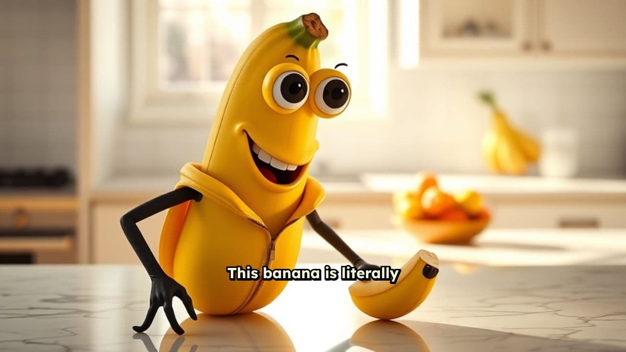 Smiling Banana Eats Itself ASMR