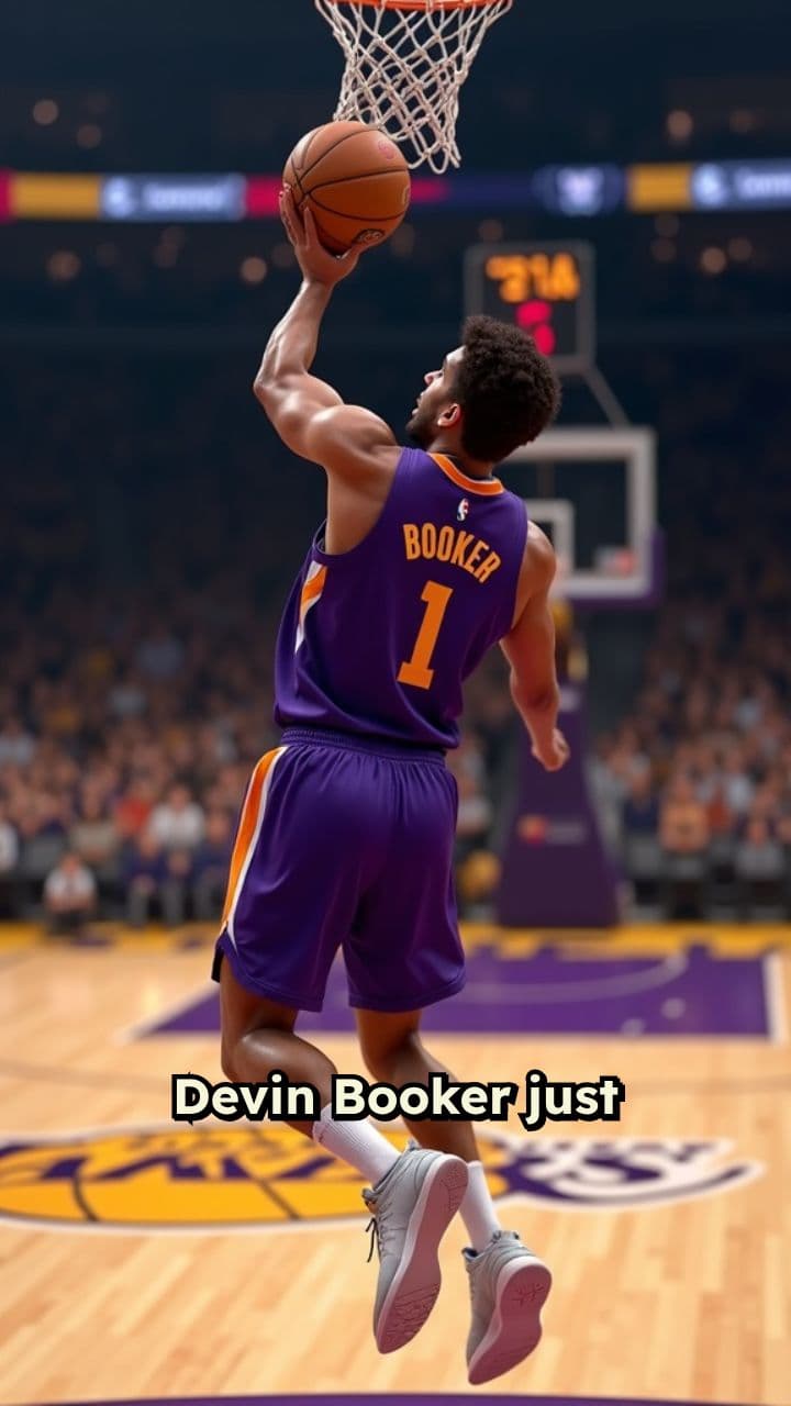 Booker Shines with 52 Points Against Lakers