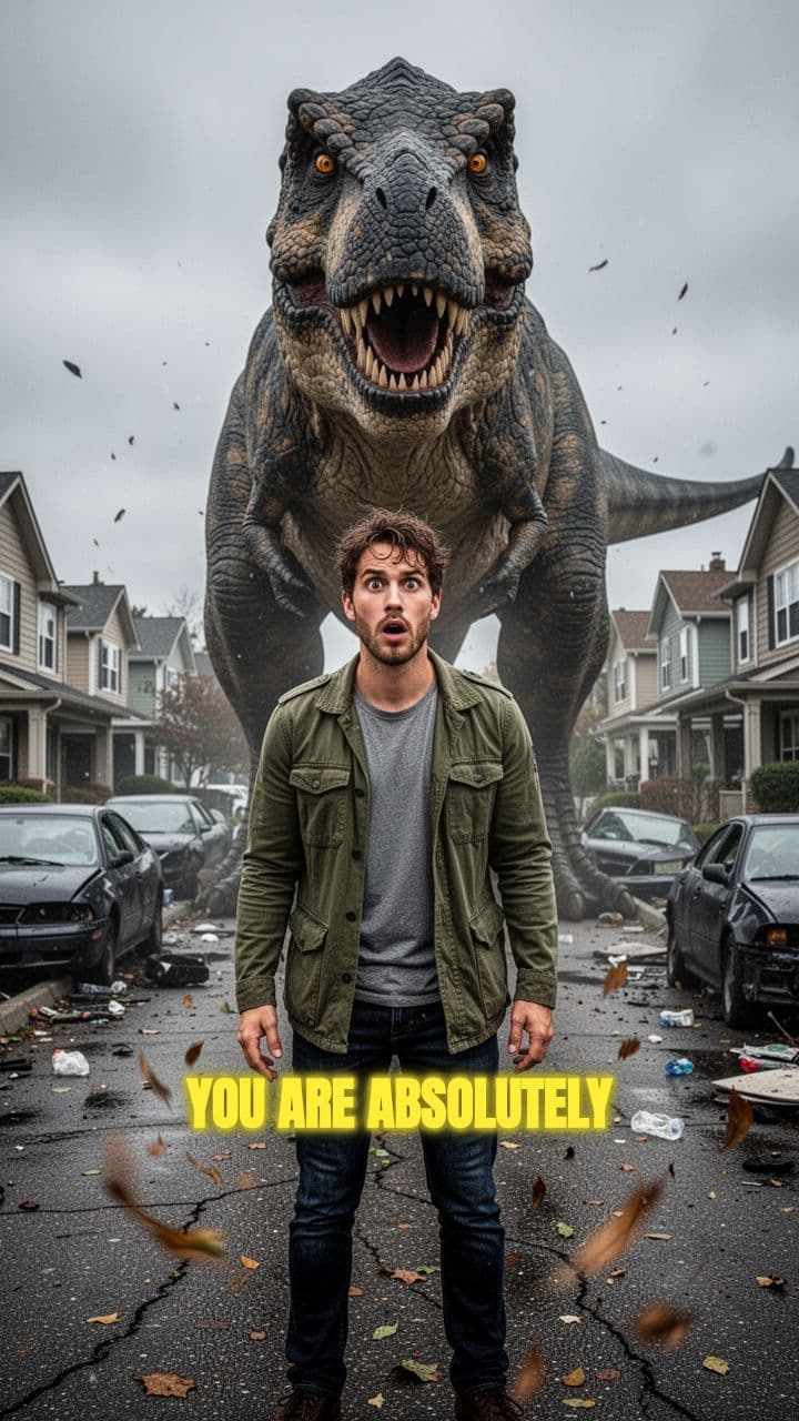 Seeing a Dinosaur in Real Life