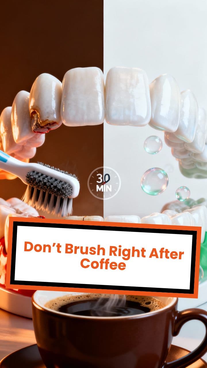 Don’t Brush Right After Coffee