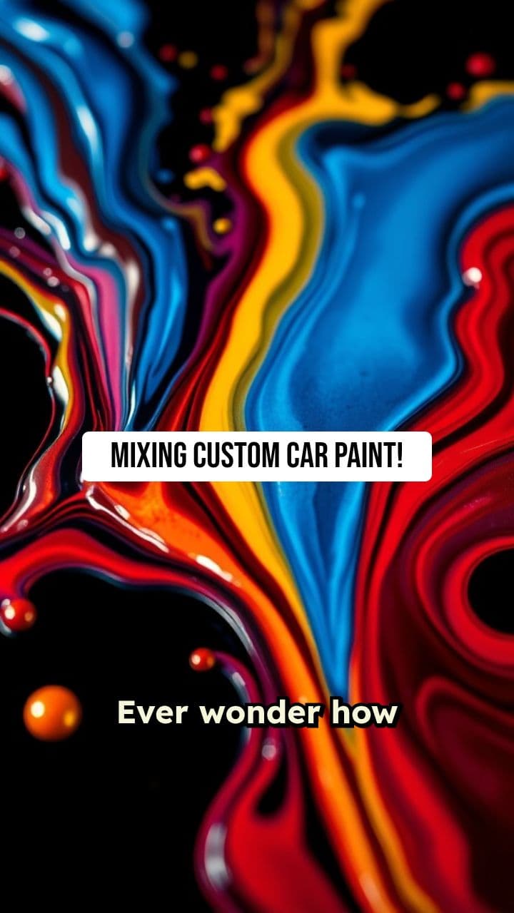 Mixing Custom Car Paint in 60 Seconds!
