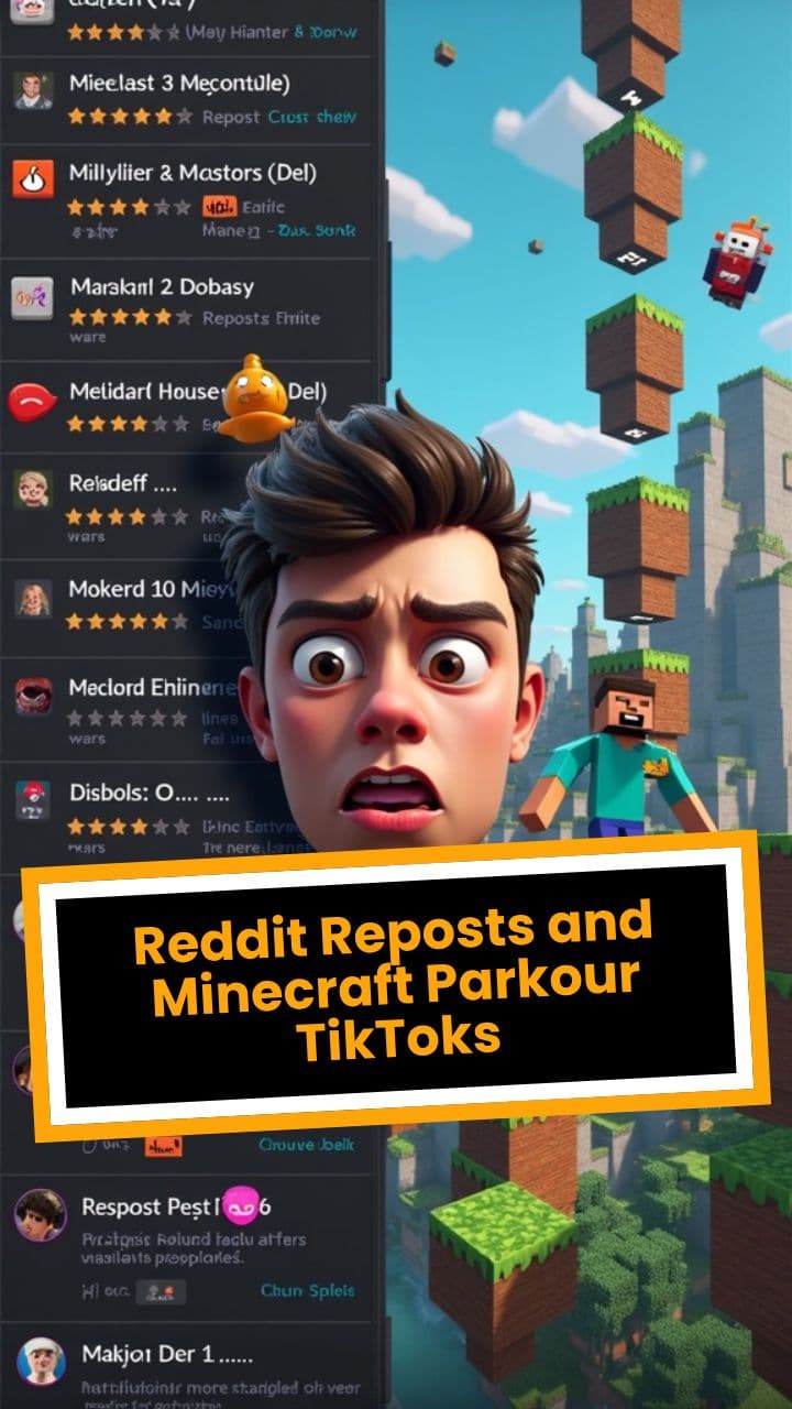 Reddit Reposts and Minecraft Parkour TikToks