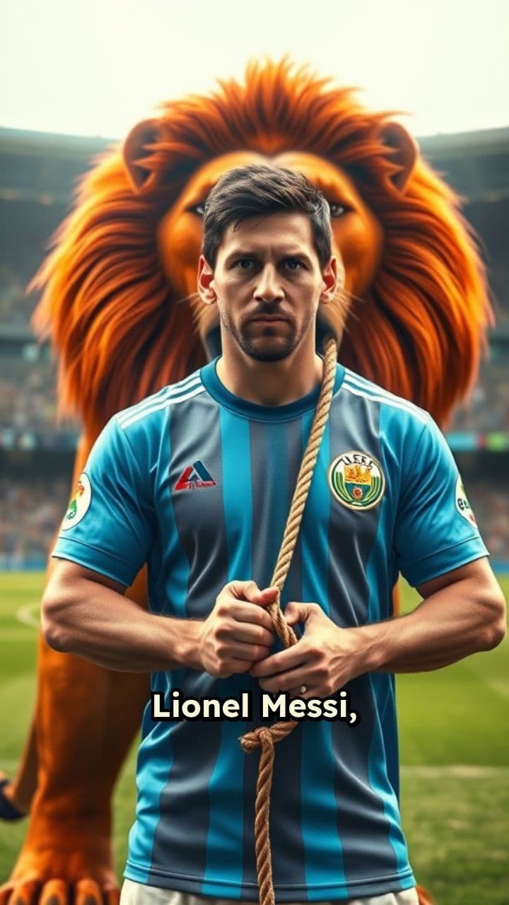 Messi and the Red Lion